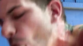 Gorgeous amateur studs Damien and Tristan having oral sex