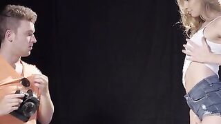 Van Wlyde is having a sexy photo shoot with Kimmy Granger and Jillion Janson. When his two models start gets