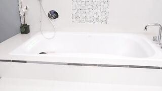 tiny latina gags on a big white cock