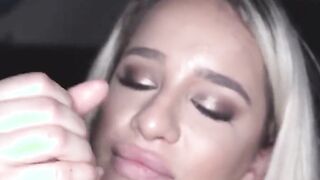 busty blonde latina mila marx sucks my huge cock