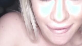 busty blonde latina mila marx sucks my huge cock