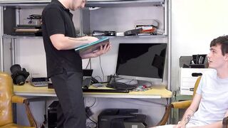 Masturbating teen Myott Hunter joined by Christian Ryder