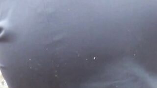 Japanese babes secretly taped while flashing panties