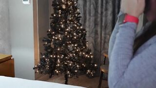 wife on huge black holiday