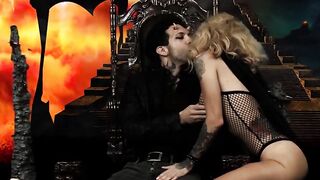 Hot demonic babe and her boyfriend go down on each other