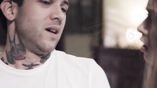 Alluring teen stepsister smashed by stepdaddy and stepbro