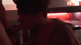 Hairy daddy shoves his big cock in tight twink asshole
