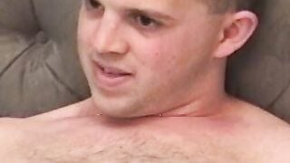 Amateur dude filmed while jerking off homemade style