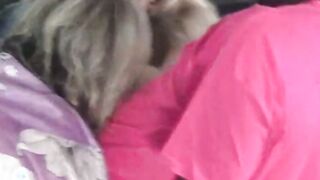 hot amateur milfs licking and sharing a massive black cock