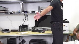 BBC jock officer AJ Sloan blows and rims skinny Reve Hardick