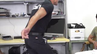 BBC jock officer AJ Sloan blows and rims skinny Reve Hardick