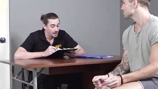 Blond gay crook Trent Marx rimmed and fucked by Jack Hunter