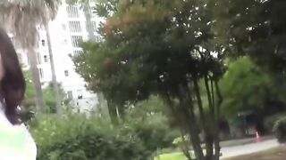 Shy Japanese schoolgirl filmed pissing loads outdoor