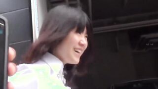 Shy Japanese schoolgirl filmed pissing loads outdoor