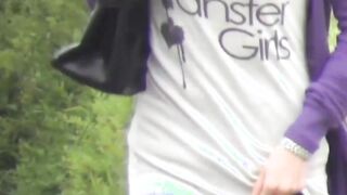 Japanese voyeur found ladies peeing in public