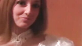 Stunning bride determines sexuality after pussy hammering