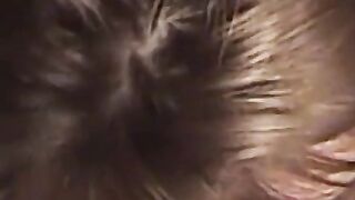 Young babe has face cum sprayed after sucking big cock