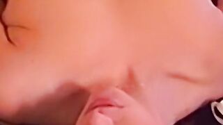 Cute amateur lesbians waste no time tongue fucking wildly