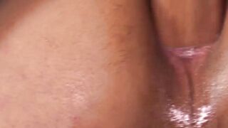 Muscular Latino breeding with tight anus before shooting cum