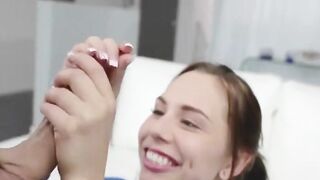 sexy and cute aidra fox rides a big massive white dick