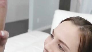 sexy and cute aidra fox rides a big massive white dick