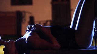 Lustful babe gets her pussy fucked and her booty creamed
