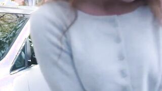cute teen sucks her stepdad for a car