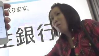 Naughty Japanese babe peeing outdoors for voyeur pleasure
