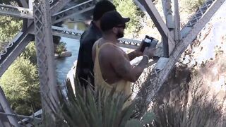 Buffed and inked guy bareback fucks his Asian buddy