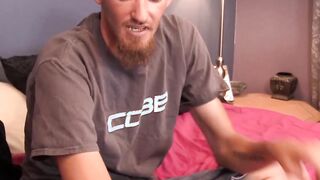 Homosexual dude John cracking jokes and stroking cock solo