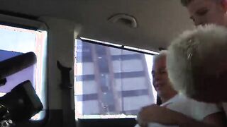 Three amateur dudes Alex Reece and Deacon film orgy in a car
