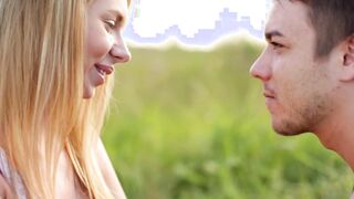 Petite Euro teen banged during picnic in nature