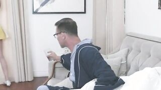 skinny teen lets step grandpa fuck her