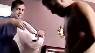 Jason comes and goes after a two minute blowjob from Joe