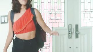 skinny teen has threesome with stepmom