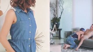 skinny teen has threesome with stepmom