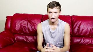 Matthew shows his adorable twink body and jerks off his cock