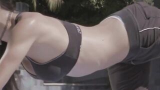 Asian TS Venus is passionate about her yoga workouts