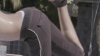 Asian TS Venus is passionate about her yoga workouts