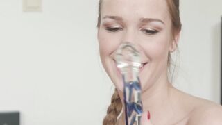 Naughty Eurobabe takes an anal ride on fat black cock