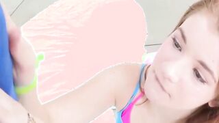hot redhead teen enjoying a rock hard dick in her pussy