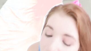 hot redhead teen enjoying a rock hard dick in her pussy