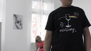 Perverted secretary Nesty pussy plowed vigorously in POV