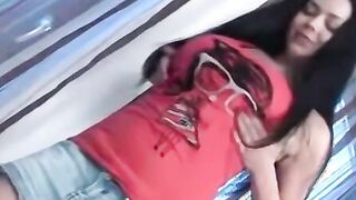 Big tits semen demon slurps cum after intense pounding