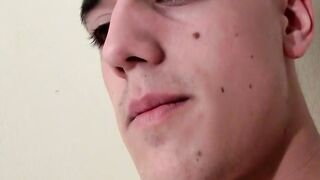 Kinky fruit loves to smoke while he is masturbating his rod