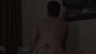Twink takes fat prick up his hairy rear missionary style