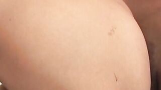 Little Latino bitch cums while getting his ass slammed