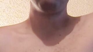 Playful amateur vigorously jerks off into massive cumshot
