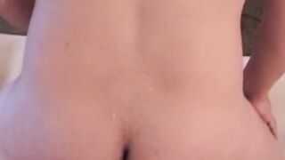 Playful amateur vigorously jerks off into massive cumshot