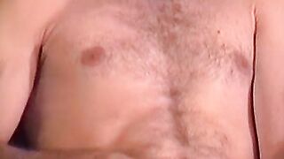 Horny construction worker grabs and strokes his giant prick